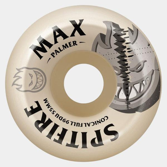 Spitfire Max Palmer Burn Squad Formula Four Conical Full Wheels 99du 55mm-Black Sheep Skate Shop