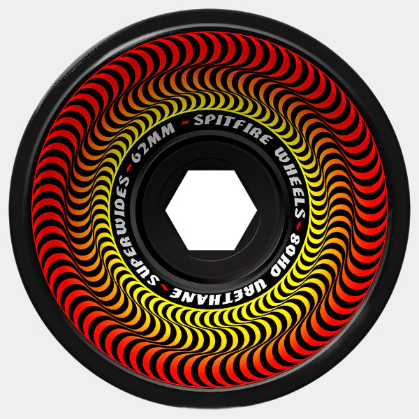 スケートボード SPITFIRE WHEEL 80HD SUPERWIDES 62mm Spitfire Wheels 80HD Superwides 62mm Black – Black Sheep Skate Shop