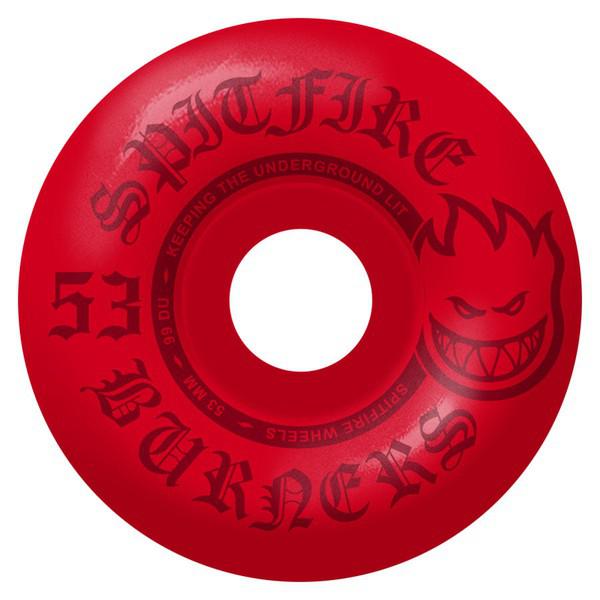 Spitfire Wheels Burner Edition 99du 53mm Red-Black Sheep Skate Shop