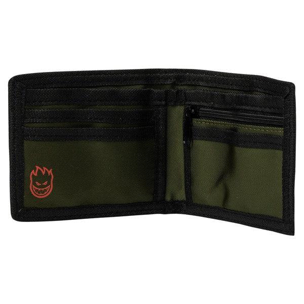 Spitfire Wheels Demonseed Bi-Fold Wallet Olive-Black Sheep Skate Shop