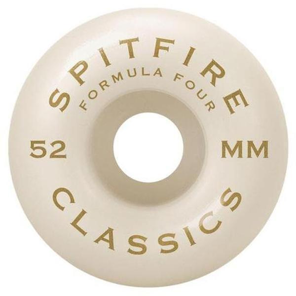 Spitfire Wheels Formula Four 101D Classics 52mm White - Green Print-Black Sheep Skate Shop