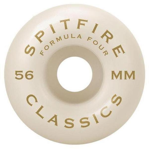 Spitfire Wheels Formula Four 101D Classics 56mm White - Blue Print-Black Sheep Skate Shop