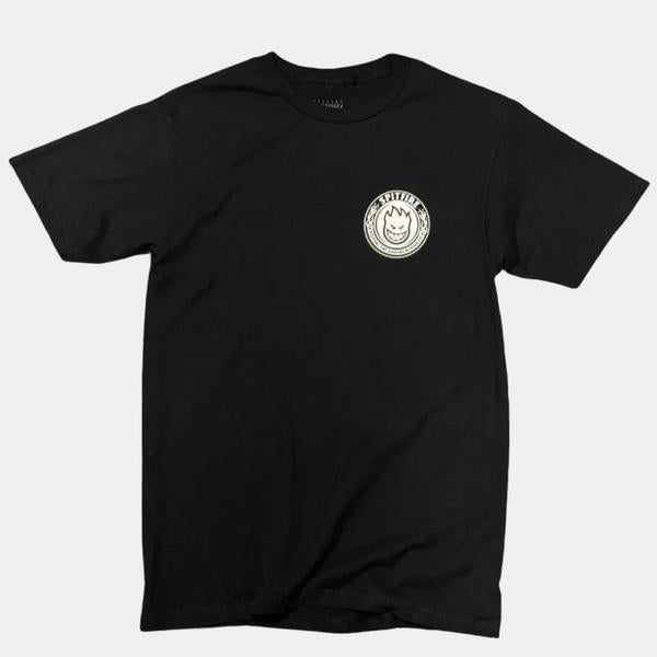 Spitfire Wheels x Black Sheep Keeping The Underground Lit T-Shirt Black-Black Sheep Skate Shop