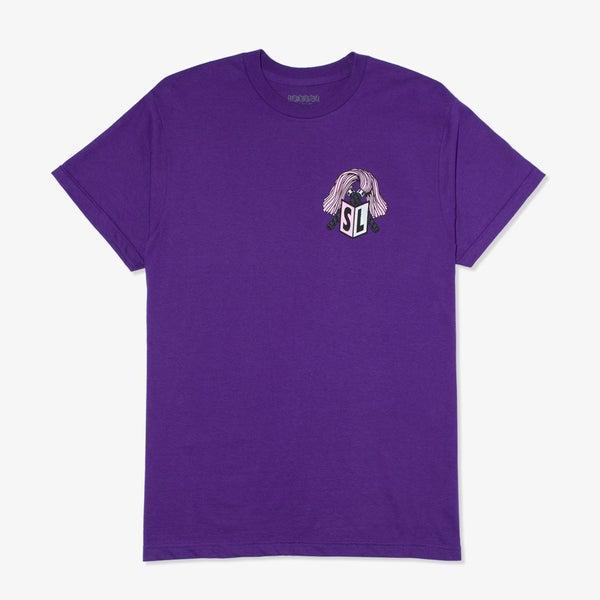 Strangelove Skateboards Natas Kaupas T-Shirt Purple-Black Sheep Skate Shop