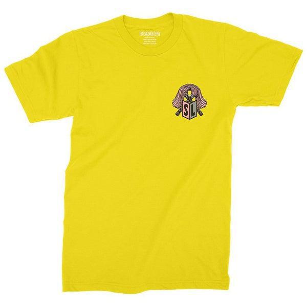 Strangelove Skateboards Natas Kaupas T-Shirt Yellow-Black Sheep Skate Shop