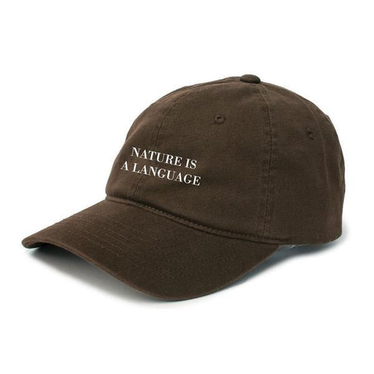 The Quiet Life Nature Is A Language Dad Hat Brown-Black Sheep Skate Shop