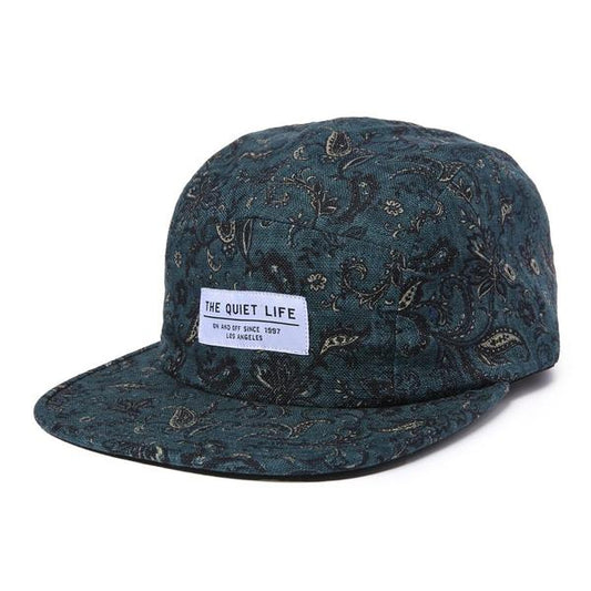 The Quiet Life Paisley Floral 5 Panel Camper Hat-Black Sheep Skate Shop