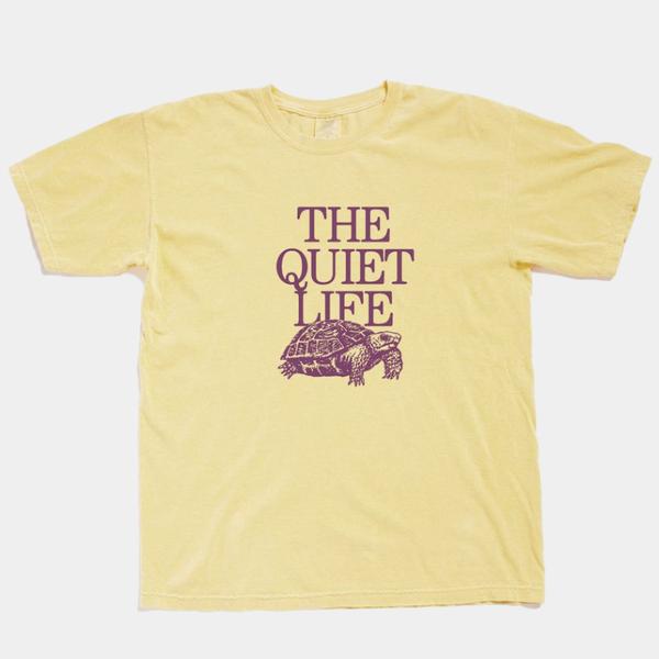 The Quiet Life Turtle Tee Pigment Dyed Butter-Black Sheep Skate Shop