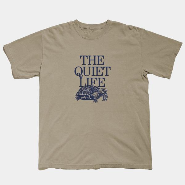 The Quiet Life Turtle Tee Pigment Dyed Khaki-Black Sheep Skate Shop
