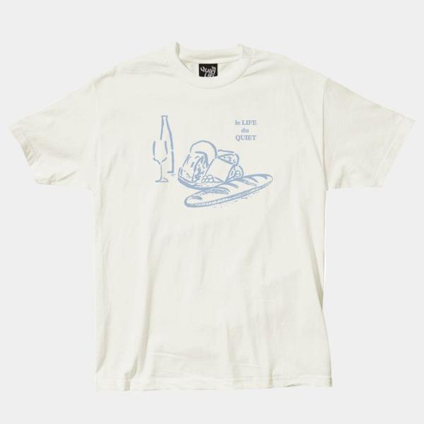 The Quiet Life Wine & Cheese Tee Cream-Black Sheep Skate Shop