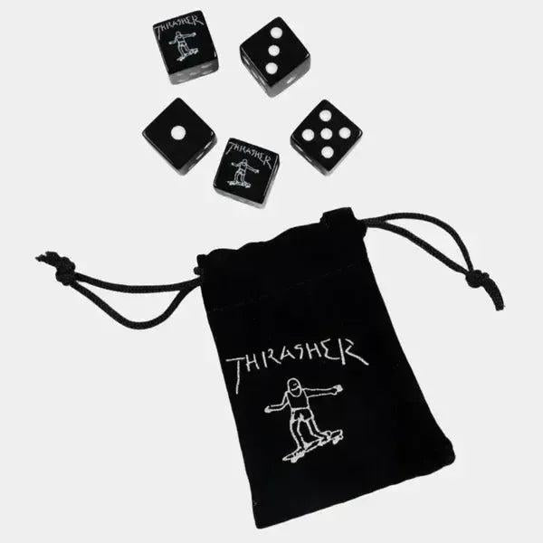 Thrasher Dice Set Black-Black Sheep Skate Shop