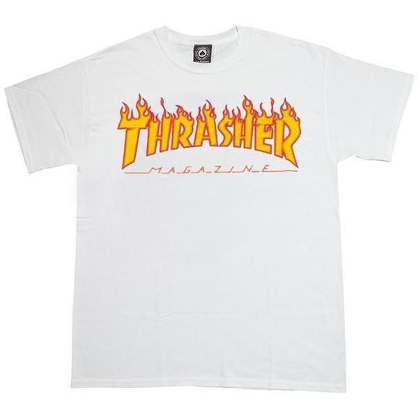 Thrasher Flame Logo Black T-Shirt