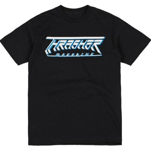 Thrasher Future Logo T-Shirt Black-Black Sheep Skate Shop