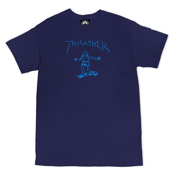 Thrasher Gonz Logo Tee Navy Blue-Black Sheep Skate Shop