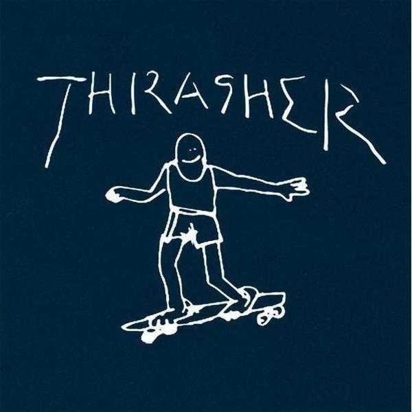 Thrasher Gonz T-Shirt Navy White-Black Sheep Skate Shop