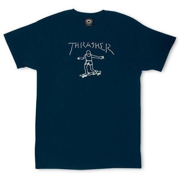 Thrasher Gonz T-Shirt Navy White-Black Sheep Skate Shop