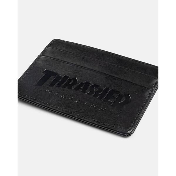 Thrasher Mag Leather Card Wallet Black-Black Sheep Skate Shop