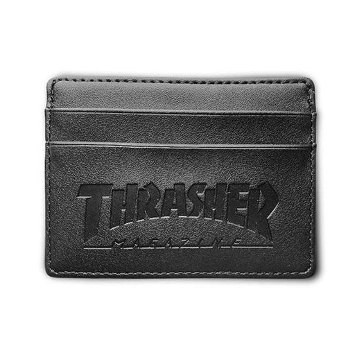 Thrasher Mag Leather Card Wallet Black-Black Sheep Skate Shop