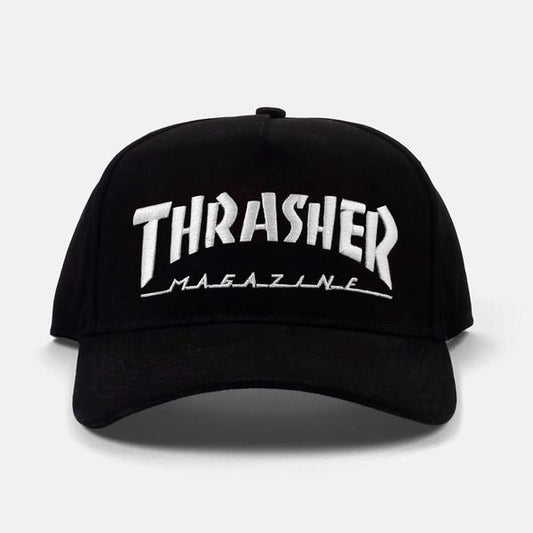 Thrasher Mag Logo Ball Cap Black-Black Sheep Skate Shop