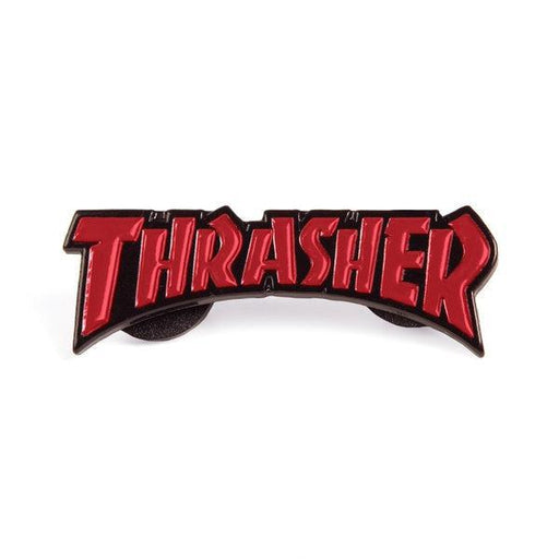 Thrasher Mag Logo Lapel Pin Red - Black-Black Sheep Skate Shop