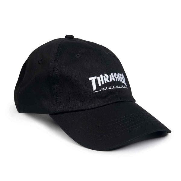 Thrasher Mag Logo Old Timer Strapback Hat Black-Black Sheep Skate Shop