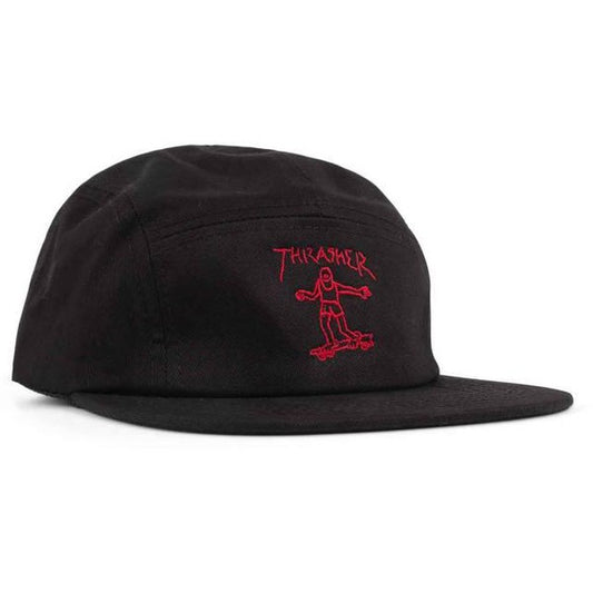 Thrasher Magazine Gonz 5-Panel Camp Hat Black - Red-Black Sheep Skate Shop