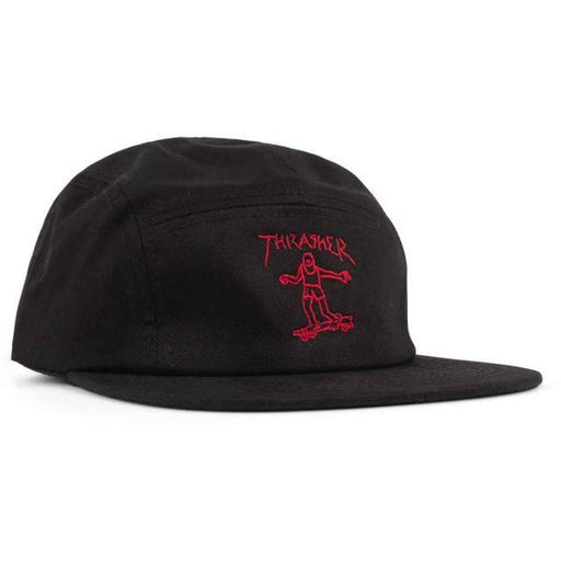 Thrasher Magazine Gonz 5-Panel Camp Hat Black - Red — Black Sheep