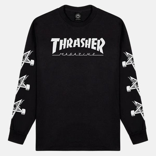 Thrasher Magazine Mag Goat Long Sleeve T-Shirt Black-Black Sheep Skate Shop