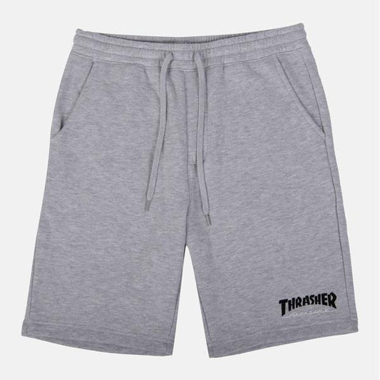 Thrasher Magazine Mag Logo P.E. Sweat Shorts Heather Grey-Black Sheep Skate Shop