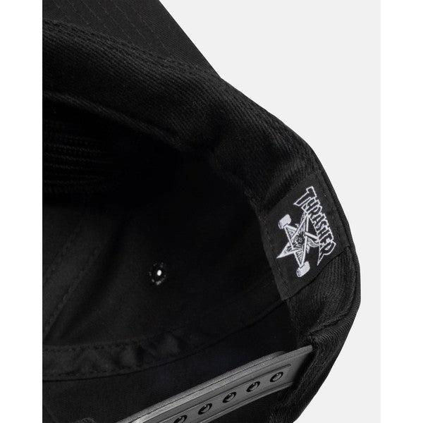 Thrasher Magazine Mag Logo Snapback Hat Black-Black Sheep Skate Shop