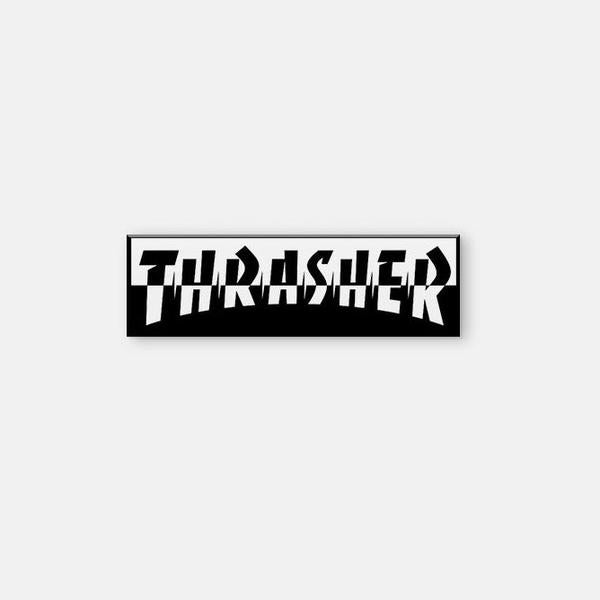 Thrasher Magazine Mixtape Lapel Pin Black - White-Black Sheep Skate Shop