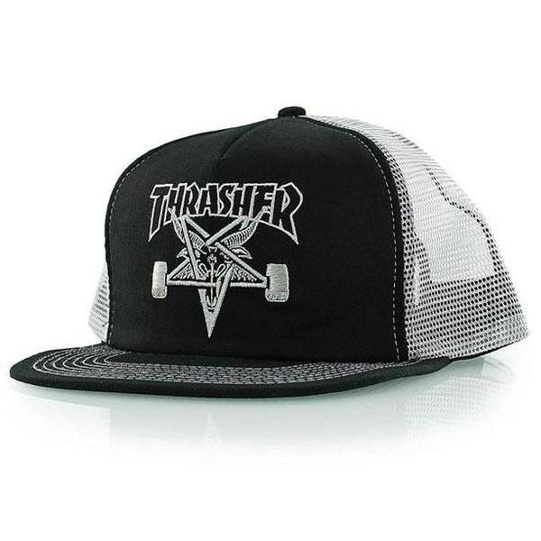 Thrasher Magazine Skategoat Mesh Hat Black - Grey-Black Sheep Skate Shop