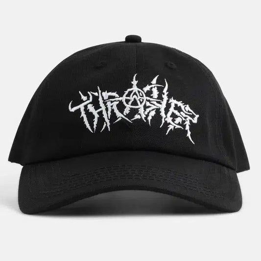 Thrasher Magazine Thorns Oldtimer Strapback Hat Black-Black Sheep Skate Shop