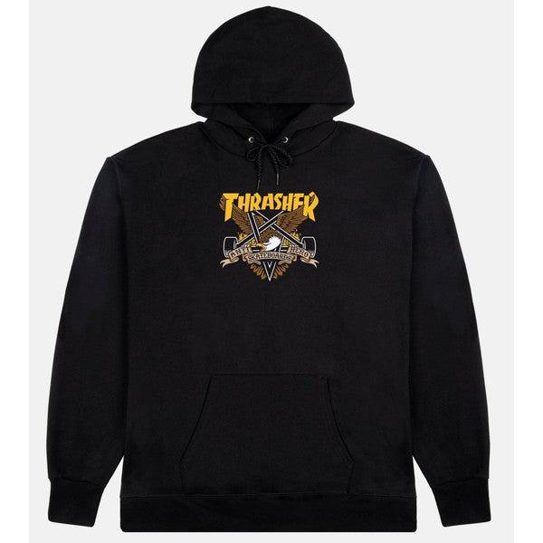 Thrasher Magazine x Antihero Skateboards Eaglegram Hoody Black-Black Sheep Skate Shop