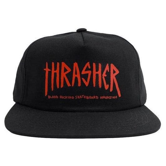 Thrasher Magazine x Toy Machine Skateboards Scratch Snapback Hat Black-Black Sheep Skate Shop