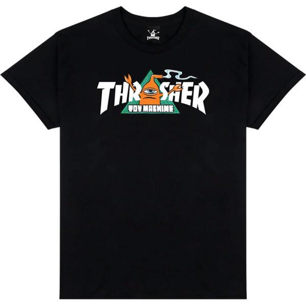 スケートボード thrasher skateboard magazine t-shirts Thrasher Skateboard Magazine Men's S/S T-Shirt Skate Mag