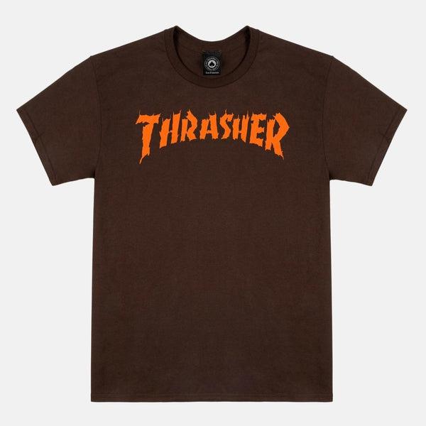 Thrasher Neckface Burn It Down T-Shirt Brown-Black Sheep Skate Shop