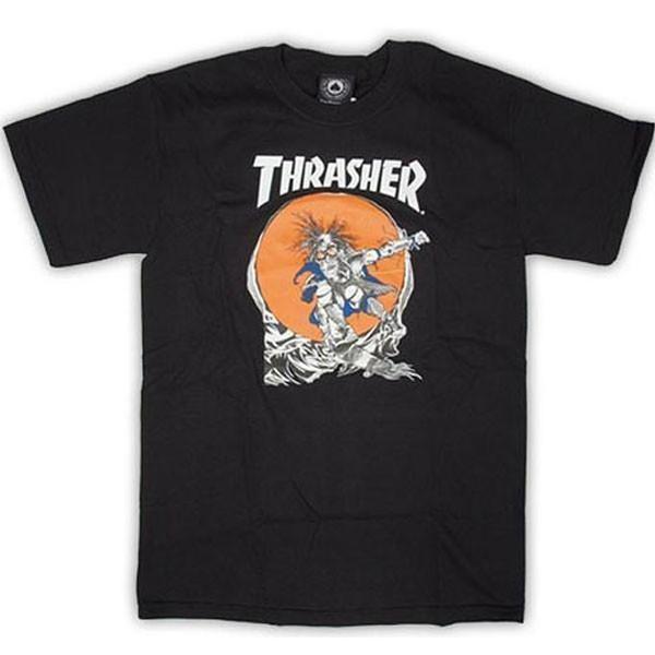 Thrasher Outlaw Tee Black-Black Sheep Skate Shop