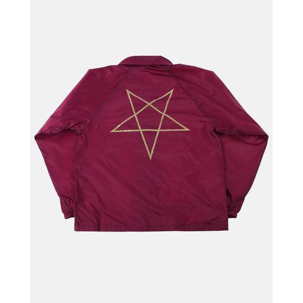 Thrasher Pentagram Coaches Jacket Burgundy-Black Sheep Skate Shop
