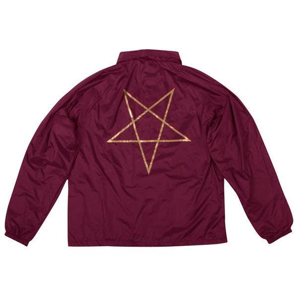Thrasher Pentagram Coaches Jacket Burgundy – Black Sheep Skate Shop
