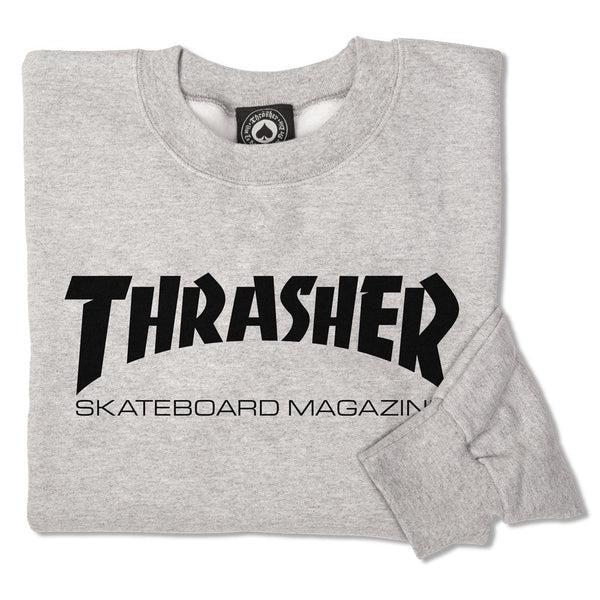 Thrasher Skate Mag Crewneck Heather Grey-Black Sheep Skate Shop
