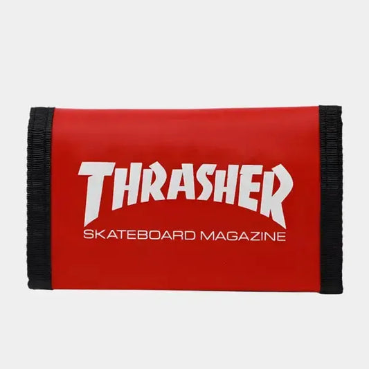 Thrasher Skate Mag Nylon Wallet Red - Black-Black Sheep Skate Shop