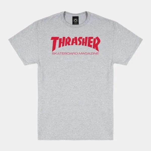 Thrasher Skate Mag T-Shirt Athletic Grey - Red-Black Sheep Skate Shop