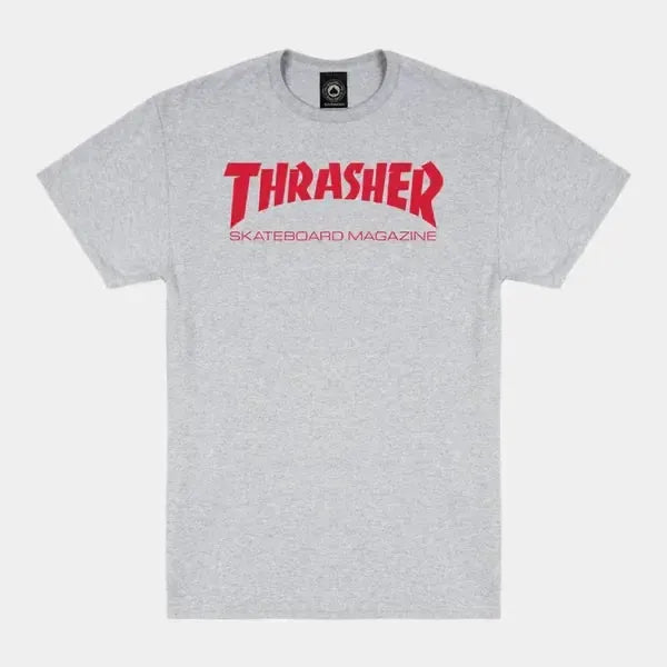 Thrasher Skate Mag T-Shirt Athletic Grey - Red-Black Sheep Skate Shop