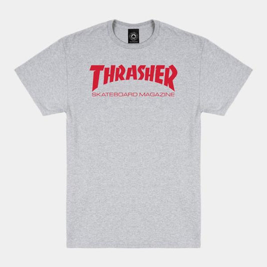 Thrasher Skate Mag T-Shirt Athletic Grey - Red-Black Sheep Skate Shop