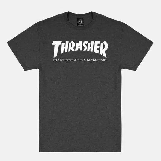 Thrasher Skate Mag T-Shirt Dark Heather - White-Black Sheep Skate Shop