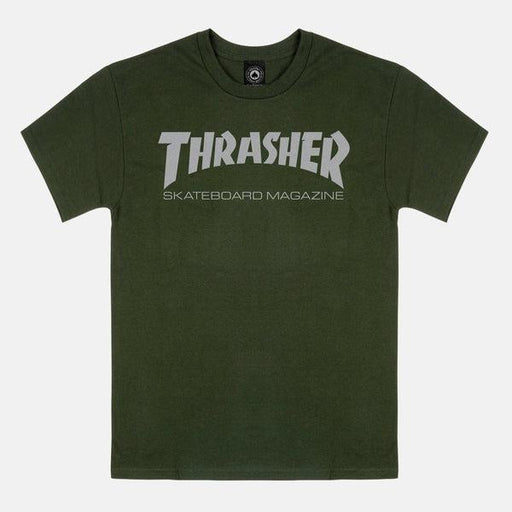 Thrasher Skate Mag T-Shirt Forest Green - Grey-Black Sheep Skate Shop