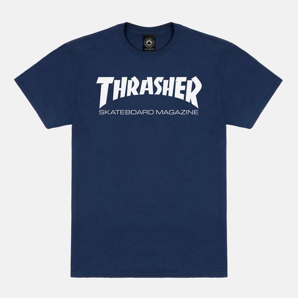 Thrasher Skate Mag T-Shirt Navy - White-Black Sheep Skate Shop