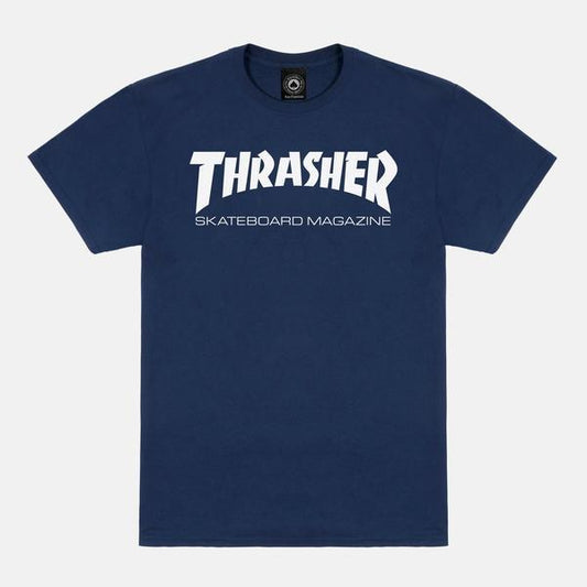 Thrasher Skate Mag T-Shirt Navy - White-Black Sheep Skate Shop