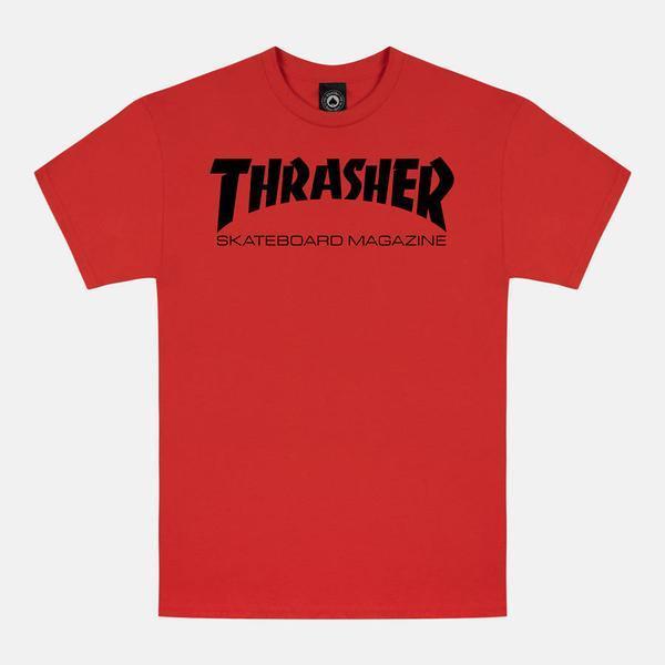 Thrasher Skate Mag T-Shirt Red - Black-Black Sheep Skate Shop